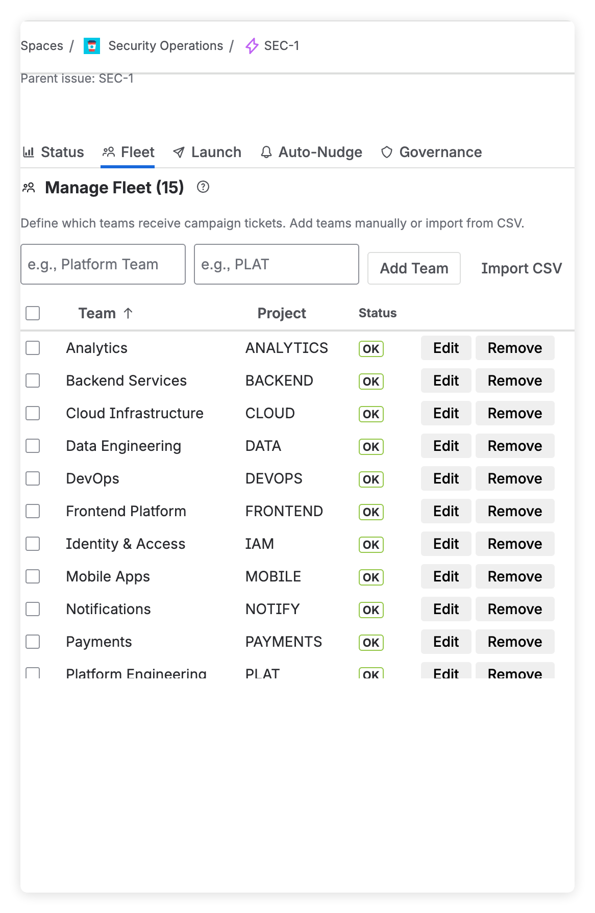Fleet Management screenshot